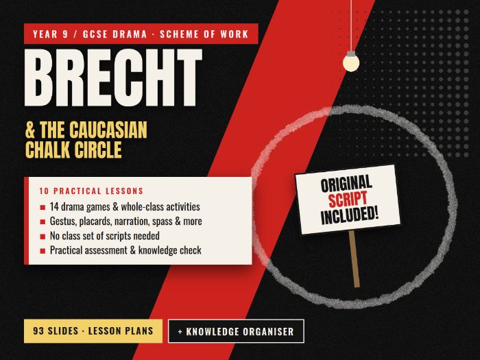 Brecht Scheme of Work | Caucasian Chalk Circle | Epic Theatre | GCSE Drama | 10 Lessons