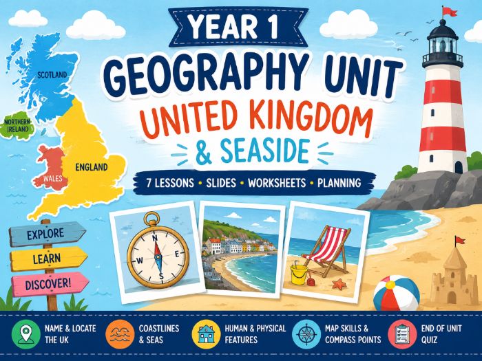KS1 Geography Unit: The United Kingdom & Seaside