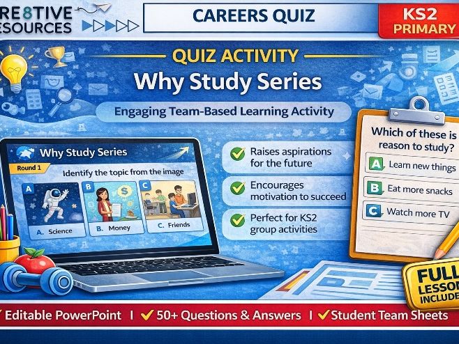 Why Study Series - different School subjects End of Term KS2 Quiz