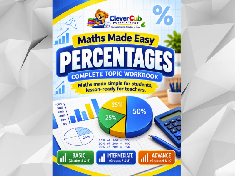 Percentages Maths Workbook | KS2, KS3 & KS4 | 64 Pages | Worked Examples, Practice & Revision