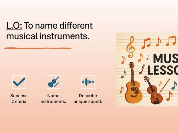 Music Lesson - Identify instruments and timbre