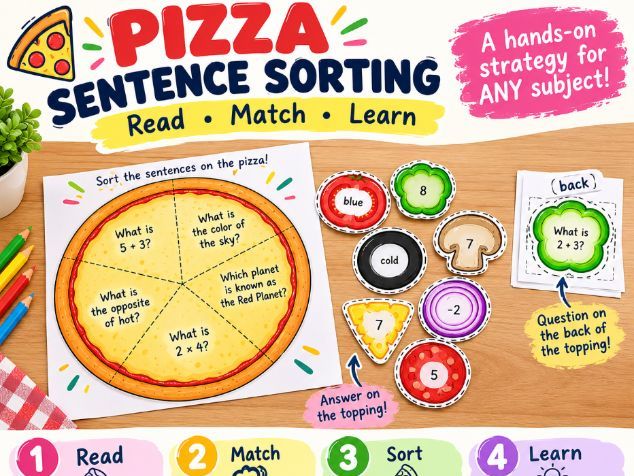 Pizza Math& Literacy Centers for Preschool, Pre-K, and Kindergarten