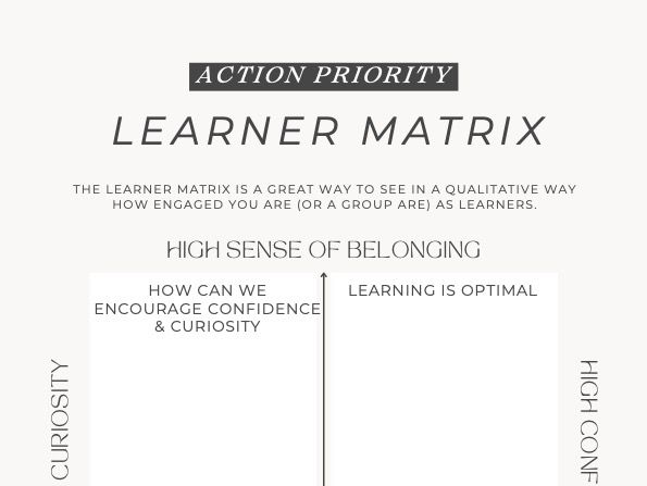 Free download: Matrix for learners or education staff - qualitative understanding