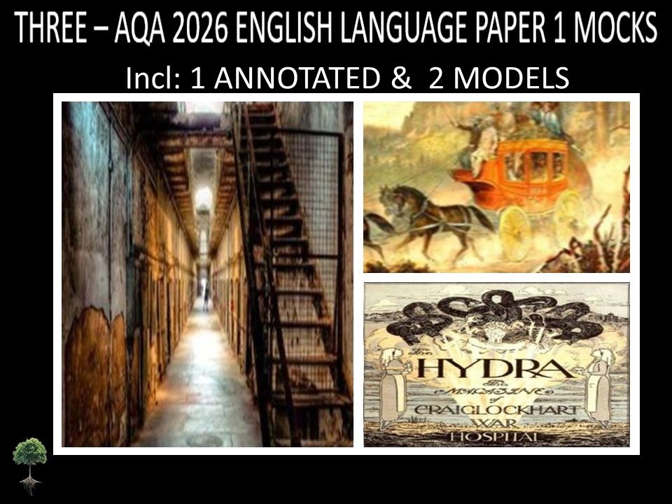 THREE - AQA PAPER 1 |2026 FULL MOCKS |ANNOTATED | MODELS