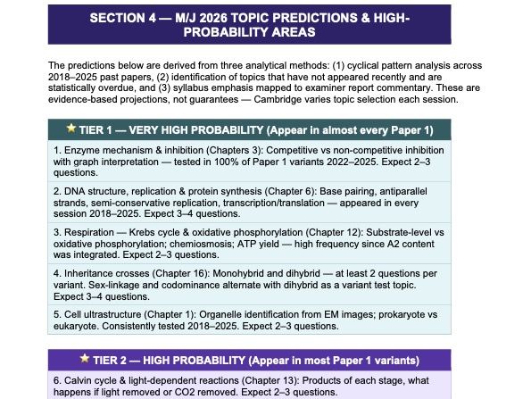 CIE A level Biology Paper 1 Exam-focused Revision Guide for Exam-prep with All Past Paper Analysis