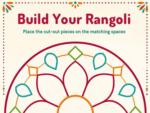 Diwali EYFS Rangoli pattern cut outs