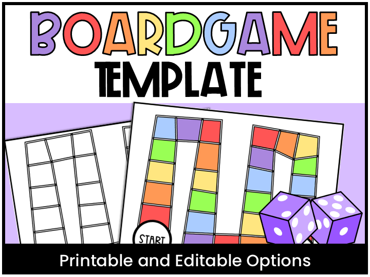 Editable Board Game Template