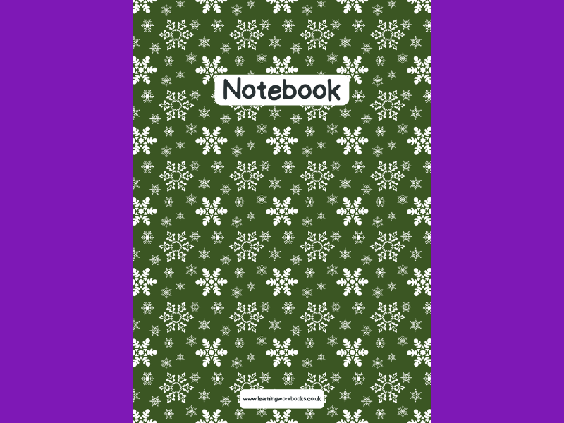Snowflake A4 Lined Notebook 5
