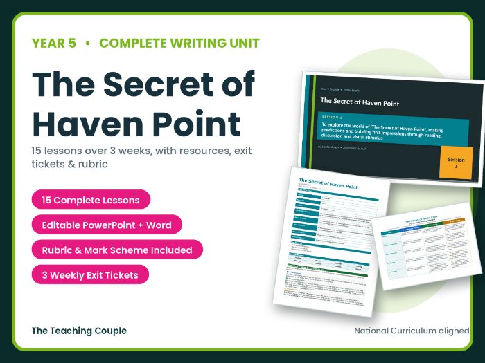 The Secret of Haven Point | Year 5 English Unit | 15 Complete Lessons