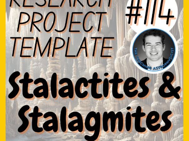 Stalactites and Stalagmites | Research Project Template | Digital + Print