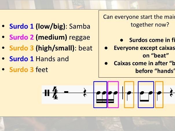 Samba: Lesson 3 (KS2 or KS3)