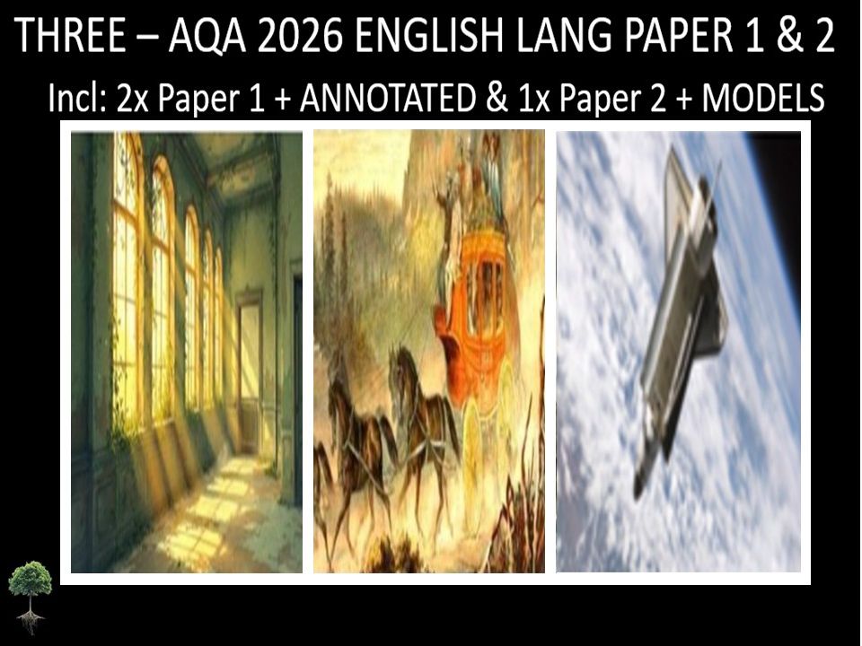 THREE - AQA PAPER 1 & 2 | 2026 FULL MOCKS | ANNOTATED | MODELS