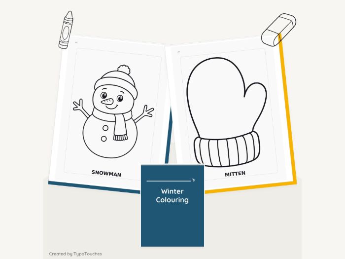 Winter Colouring Pages | 29 No-Prep Sheets
