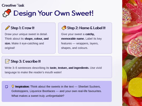 The Bicycle and the Sweet Shop: Boy by Roald Dahl