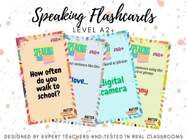 ESL A2+ Speaking Flashcards Bundle - 208 Conversation & Grammar Cards for Teens & Adults