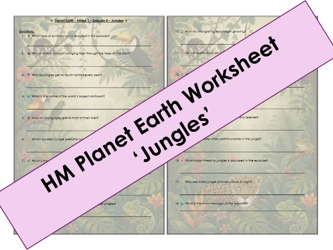 Planet Earth S1: Ep8 Worksheet