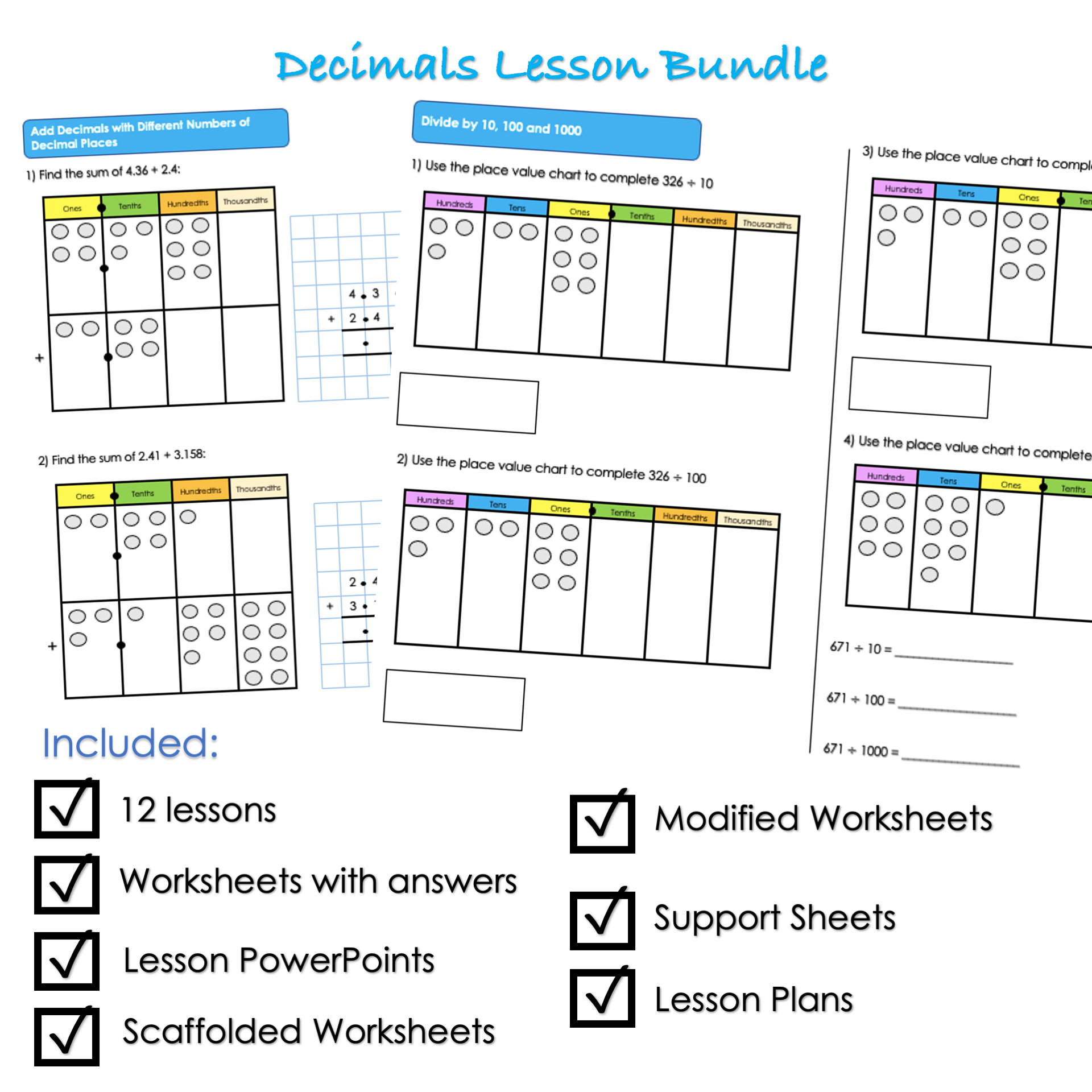 Year 5 Decimals Complete Unit
