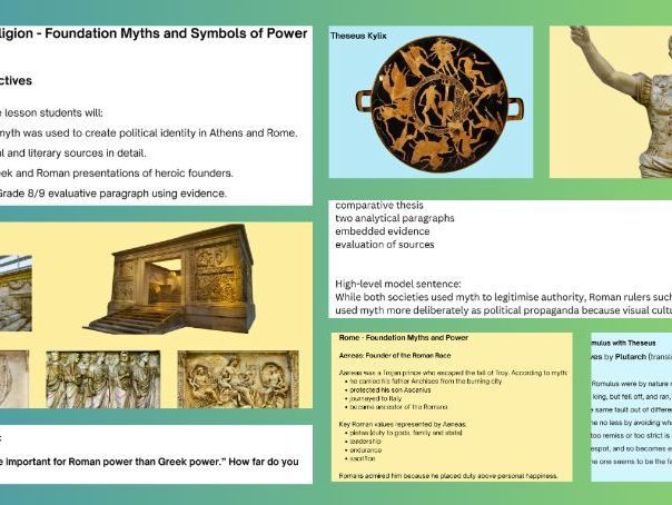 GCSE (OCR) Classical Civilisation - Myth and Religion: Athens and Rome