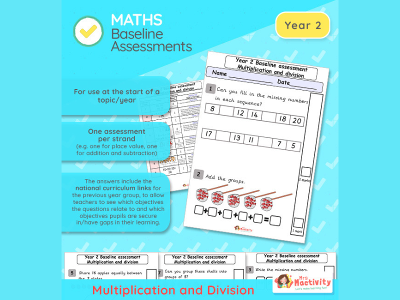 Year 2 | Multiplication and Division Baseline Assessment