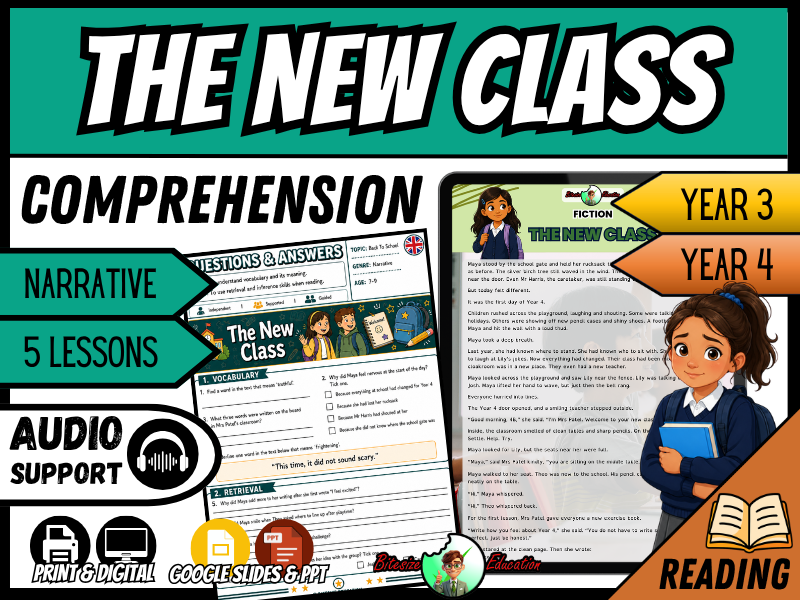 The New Class | Back To School | Reading Comprehension | Year 3&4