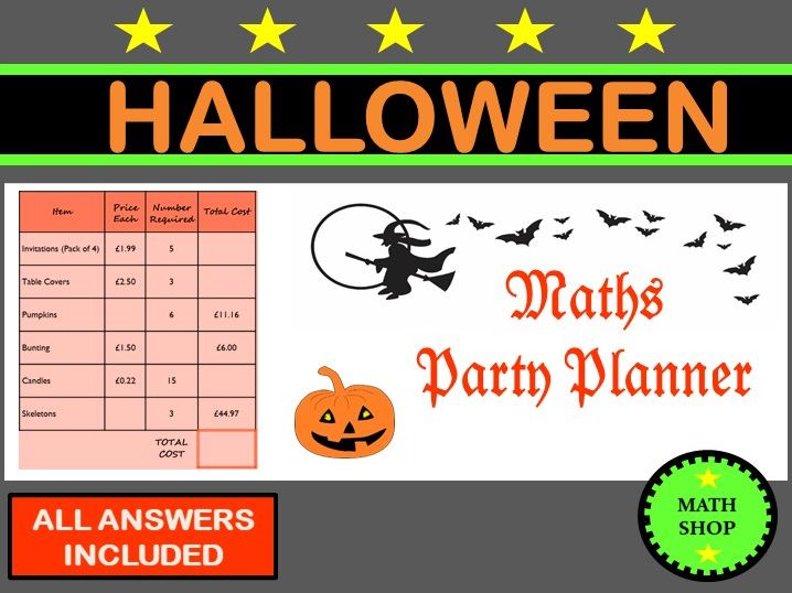 Halloween Maths