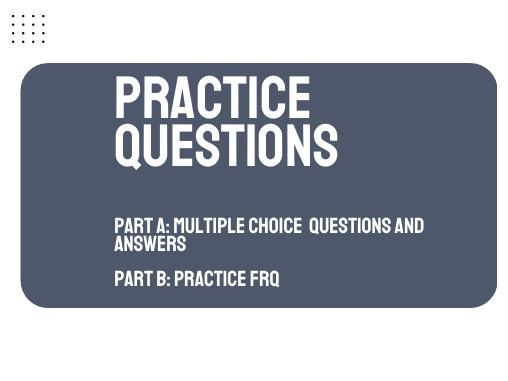 AP Chemistry Unit 7: Practice Multiple Questions & Answers and FRQs - Assessment