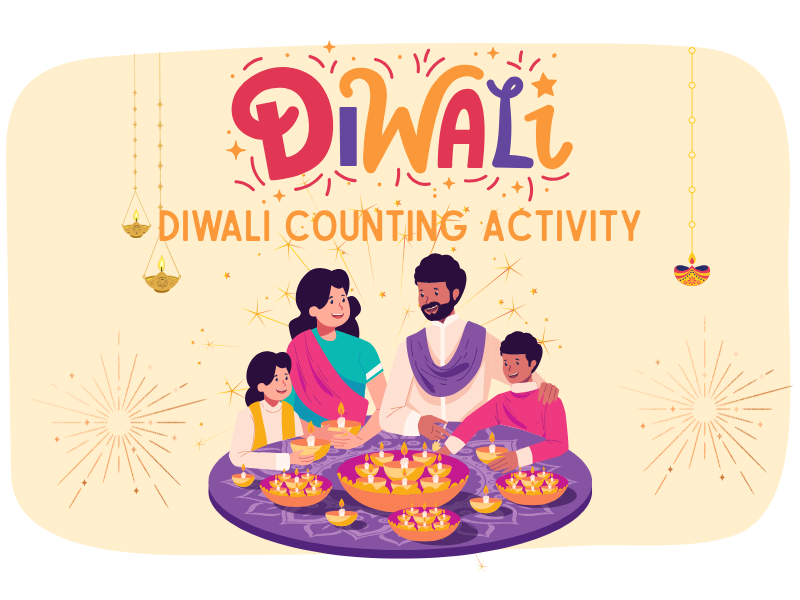 Free Diwali Counting Activity