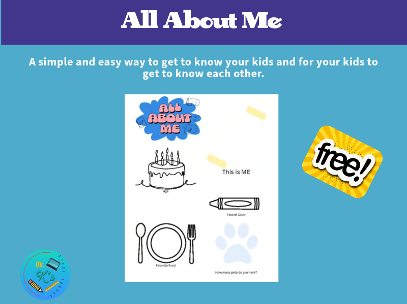 All About Me Icebreaker Activity