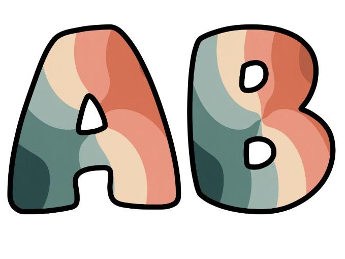 Soft Retro Warm Artistic Lettering Set for Classroom Display | Upper & Lowercase, 0-9 and Signs