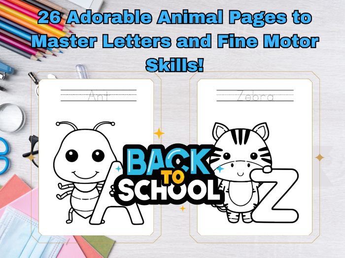 My First Animal Alphabet : A Color & Trace Adventure Book