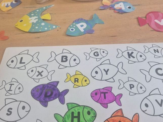 Fish themed letter activity