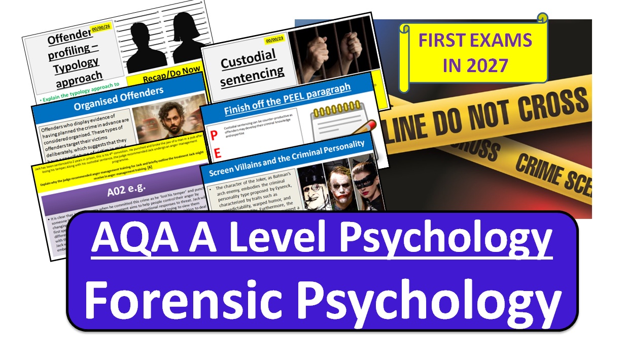 Forensic Psychology (COMPLETE UNIT) 2025 SPEC - AQA A Level Psychology