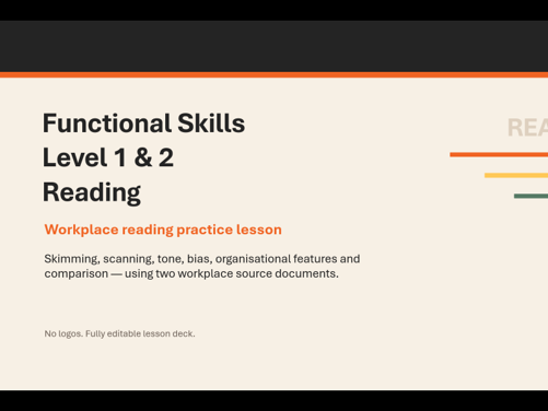 Functional Skills English Reading Lesson 1 | Reading Practice | Level 1 & Level 2 2026-2027
