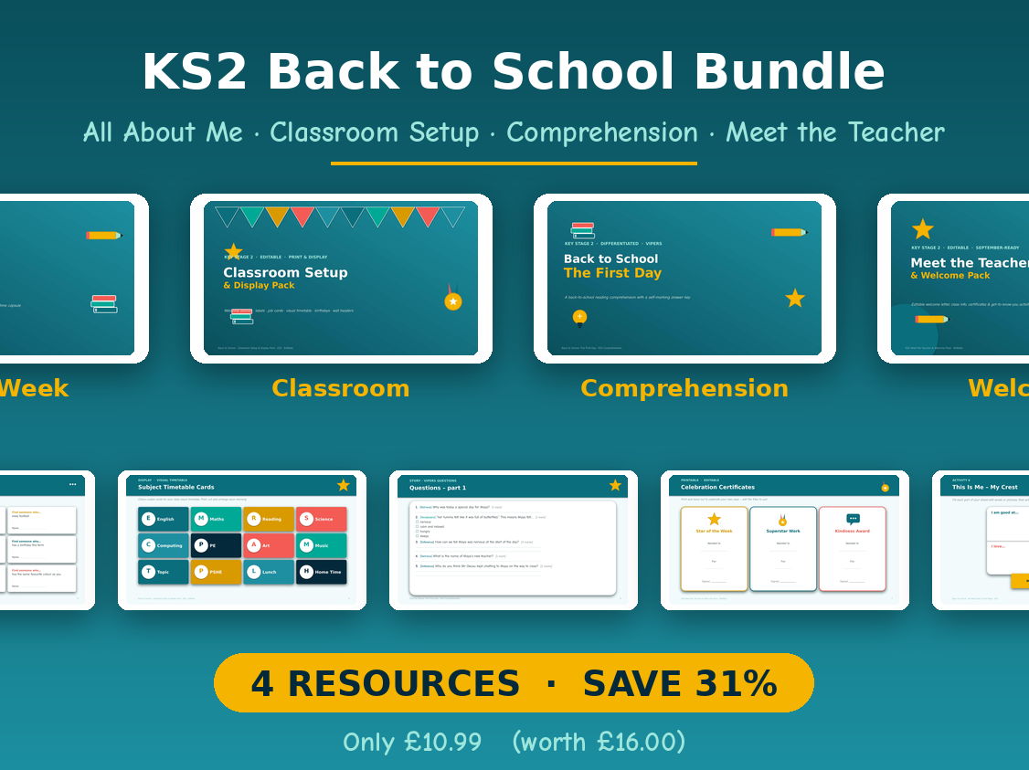 KS2 Back to School Bundle