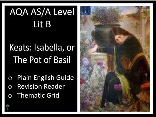 KEATS: ISABELLA | AS/A Level Tragedy Study Pack | Lit B