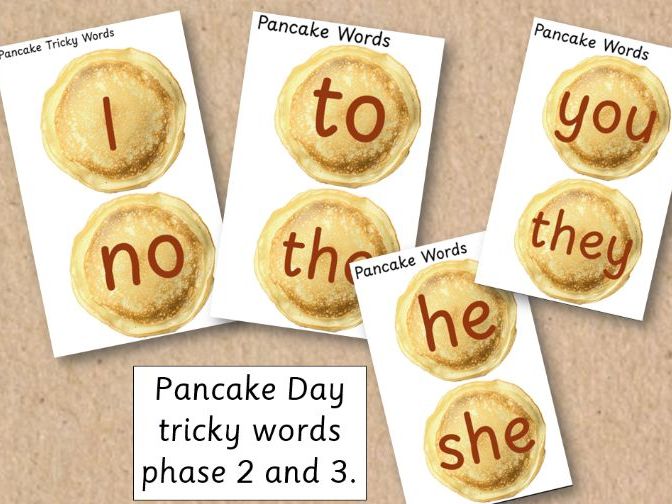 Tricky Word Pancakes