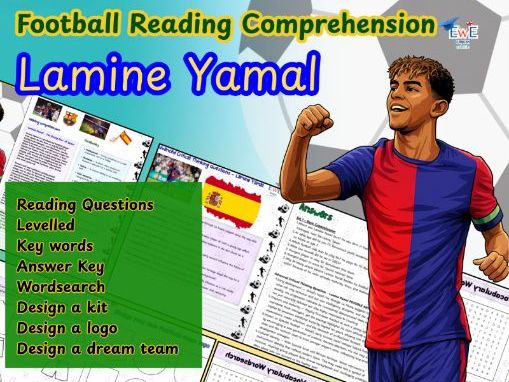 Lamine Yamal Reading Comprehension | Football Non‑Fiction Text | Vocabulary & Questions
