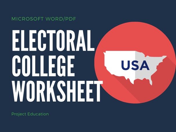 Electoral College Worksheet