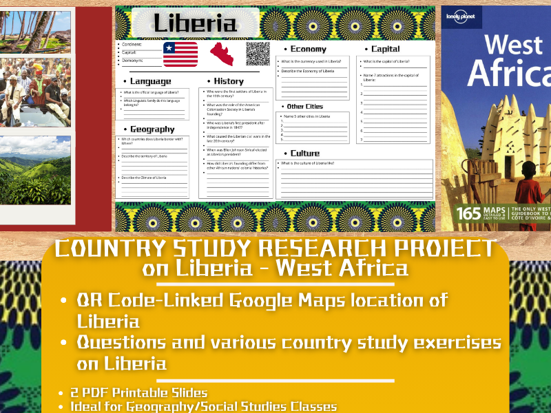 Country Study Research Project - Liberia - Social Studies Report - West Africa