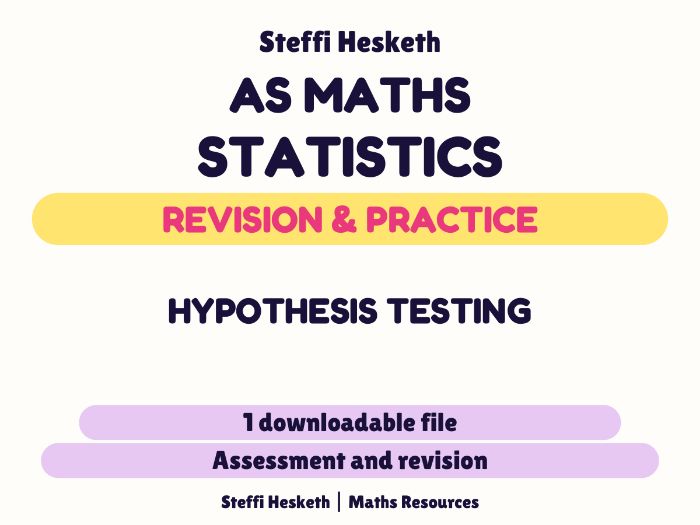 AS Maths - Statistics- Hypothesis Testing