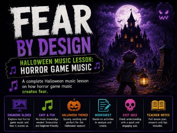 Fear by Design. Halloween Music Lesson: Horror Game Music