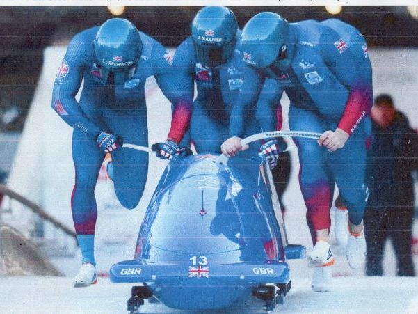 GB's Bobsleder team of 5 at the Winter Olympics