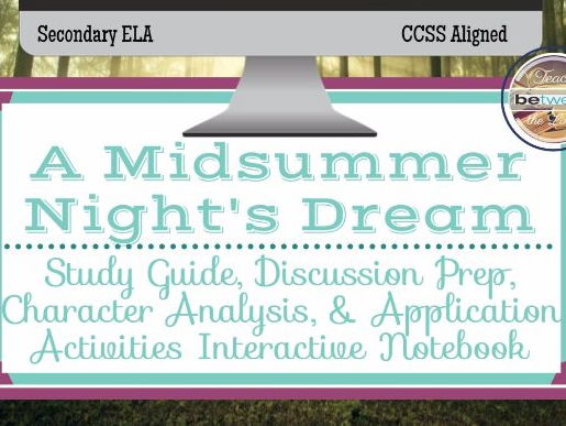 Shakespeare's A Midsummer Night's Dream: Student Interactive Notebook (Digital)