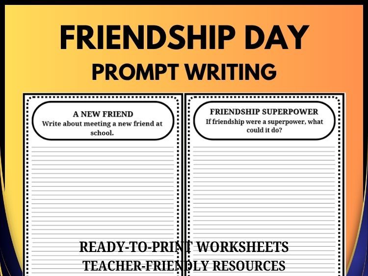 Friendship Writing Prompts | 30 Creative Friendship-Themed Prompts