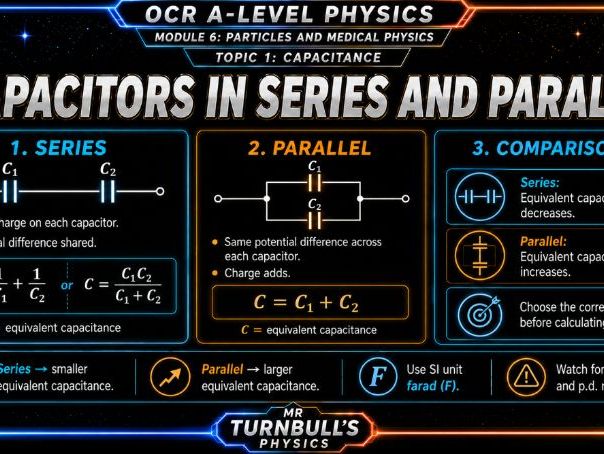 Capacitance in Series and Parallel (OCR A-Level Physics)