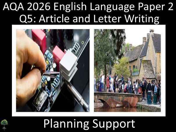 Two Question 5: AQA English Language Paper 2 | Planning (R/T)