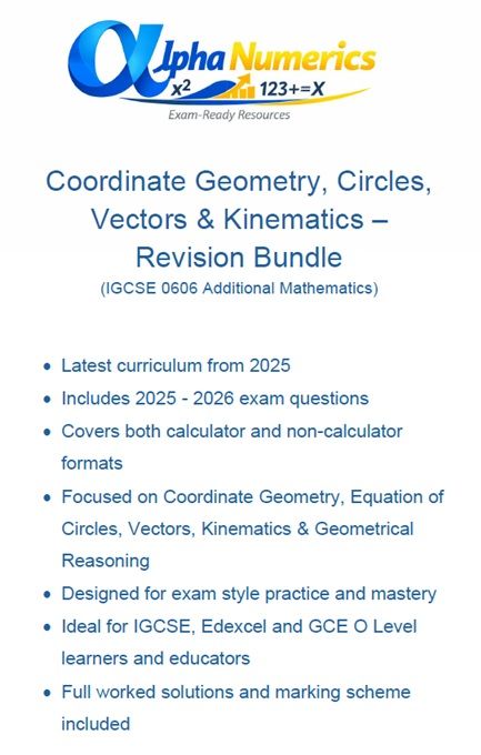 0606 Coord Geo Circles Vectors Kinematics