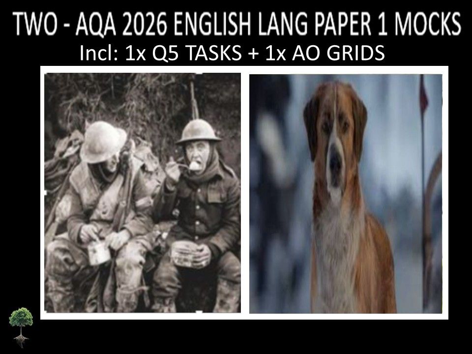 TWO - AQA PAPER 1 | 2026 FULL MOCKS | Q5 TASKS | AO GRIDS
