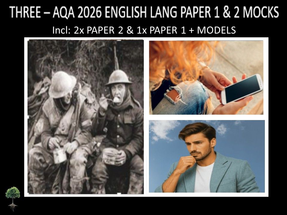 THREE - AQA PAPER 1 & 2 | 2026 FULL MOCKS | MODELS