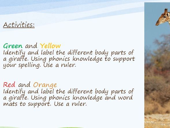 English - Labels, lists and captions | Teaching Resources